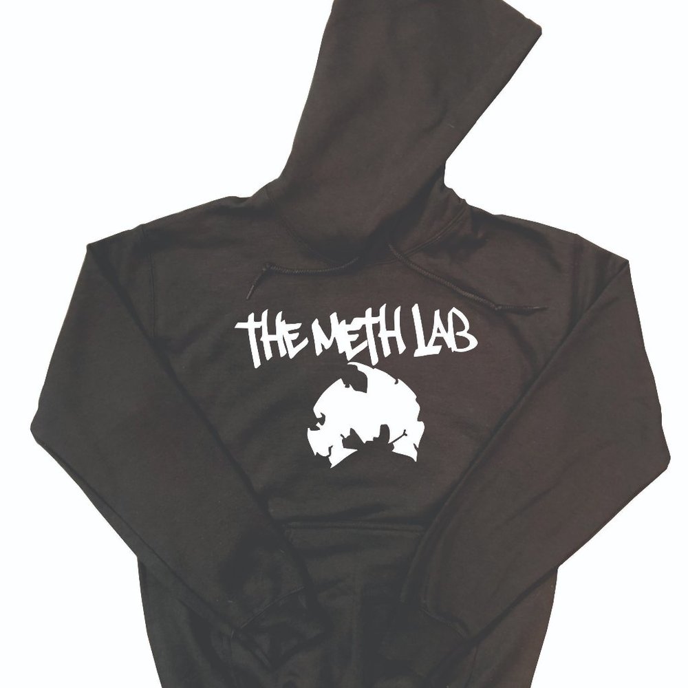 Method Man Hoodie Meth Lab Design Black (White Design)